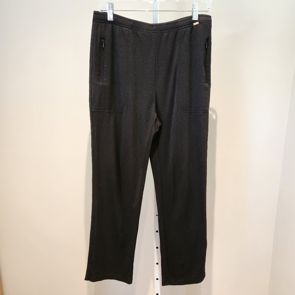 St. John Black Straight Leg Knit Pants